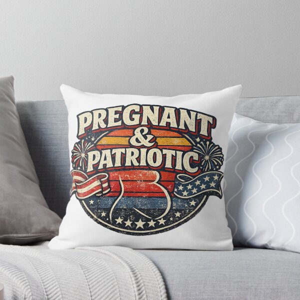 Item preview, Pregnancy 4th of July, Retro Vintage Style designed and sold by graphic-genie.
