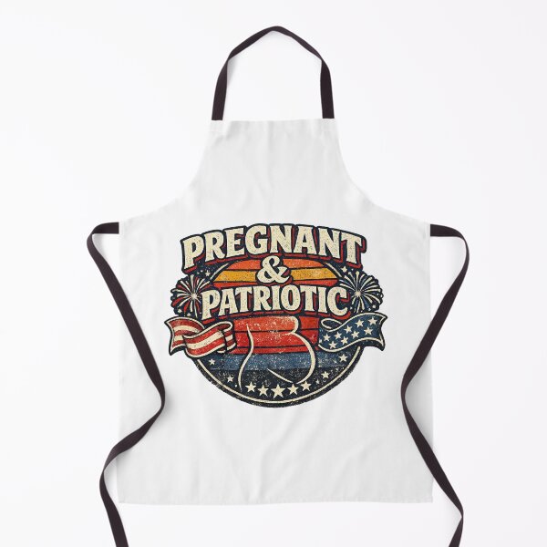 Item preview, Pregnancy 4th of July, Retro Vintage Style designed and sold by graphic-genie.