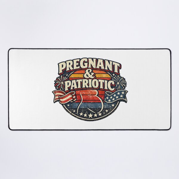 Item preview, Pregnancy 4th of July, Retro Vintage Style designed and sold by graphic-genie.