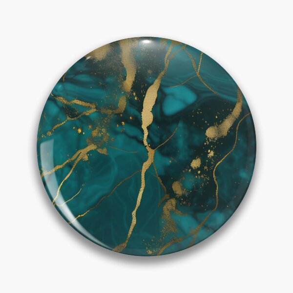Item preview, Dark Teal Marble Texture with Gold Flecks  designed and sold by BirdsnStuff.
