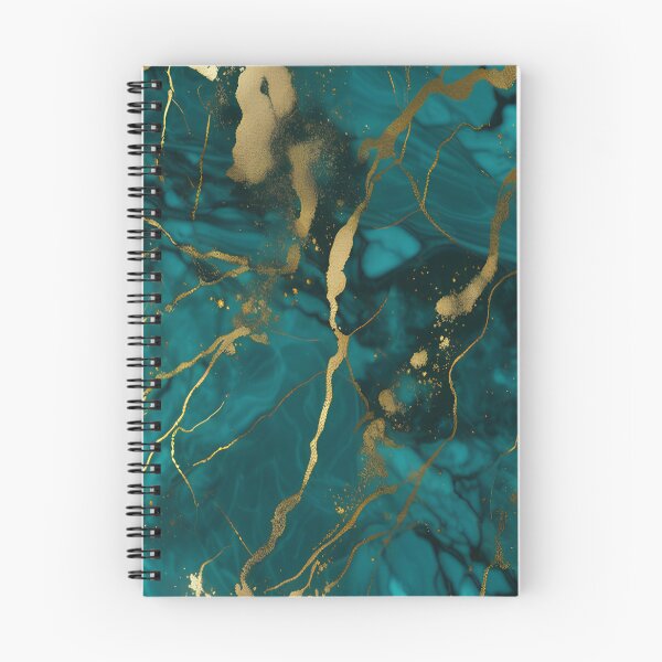 Item preview, Dark Teal Marble Texture with Gold Flecks  designed and sold by BirdsnStuff.