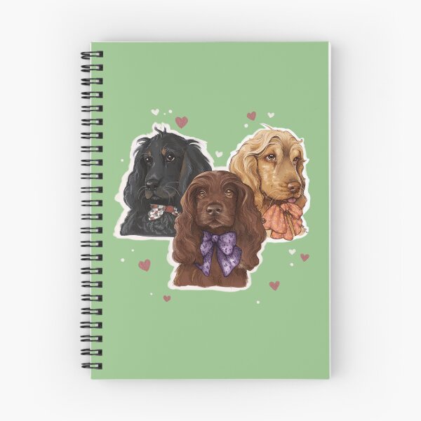 Item preview, Bow Tie Cocker Spaniel Trio - Matcha  designed and sold by sanctuarystudio.