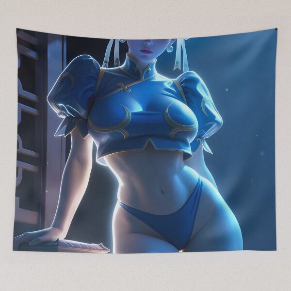 Item preview, Chun Li Temple Scene designed and sold by HisAndHerShirts.