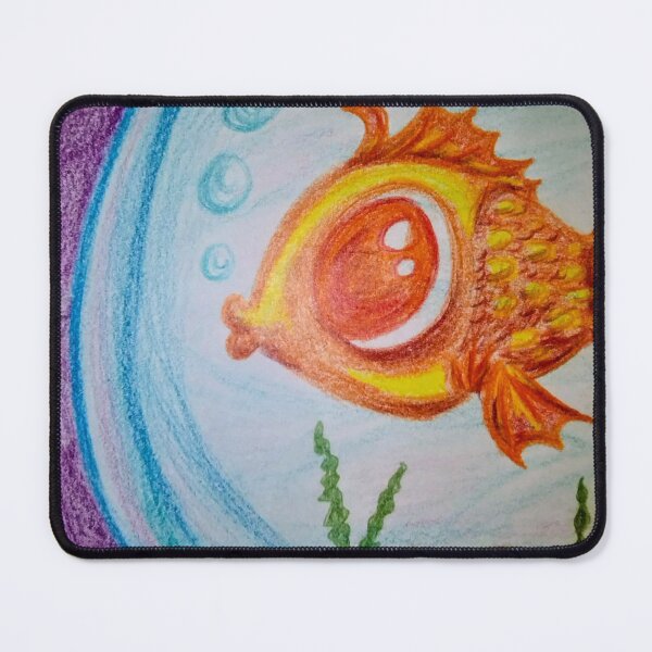 Item preview, Gold Fish In Fishbowl designed and sold by ThoughtandDrawn.