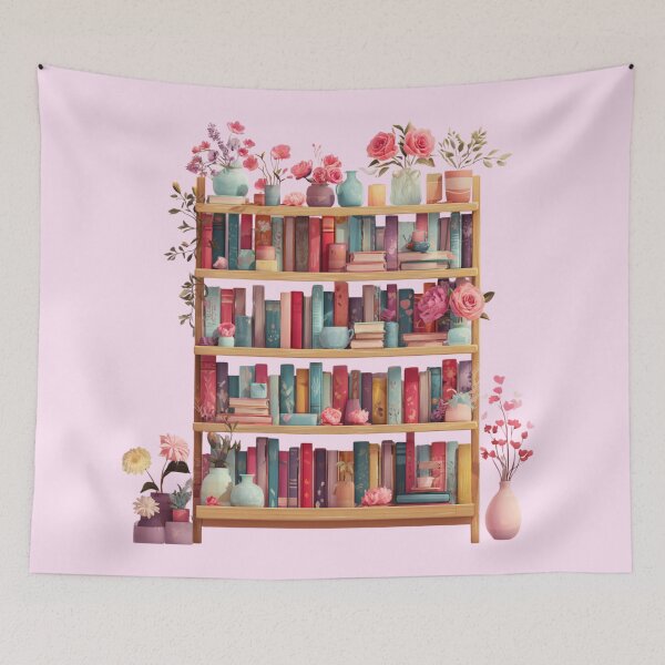 Item preview, Flowers and Books designed and sold by bubblyrainbow.