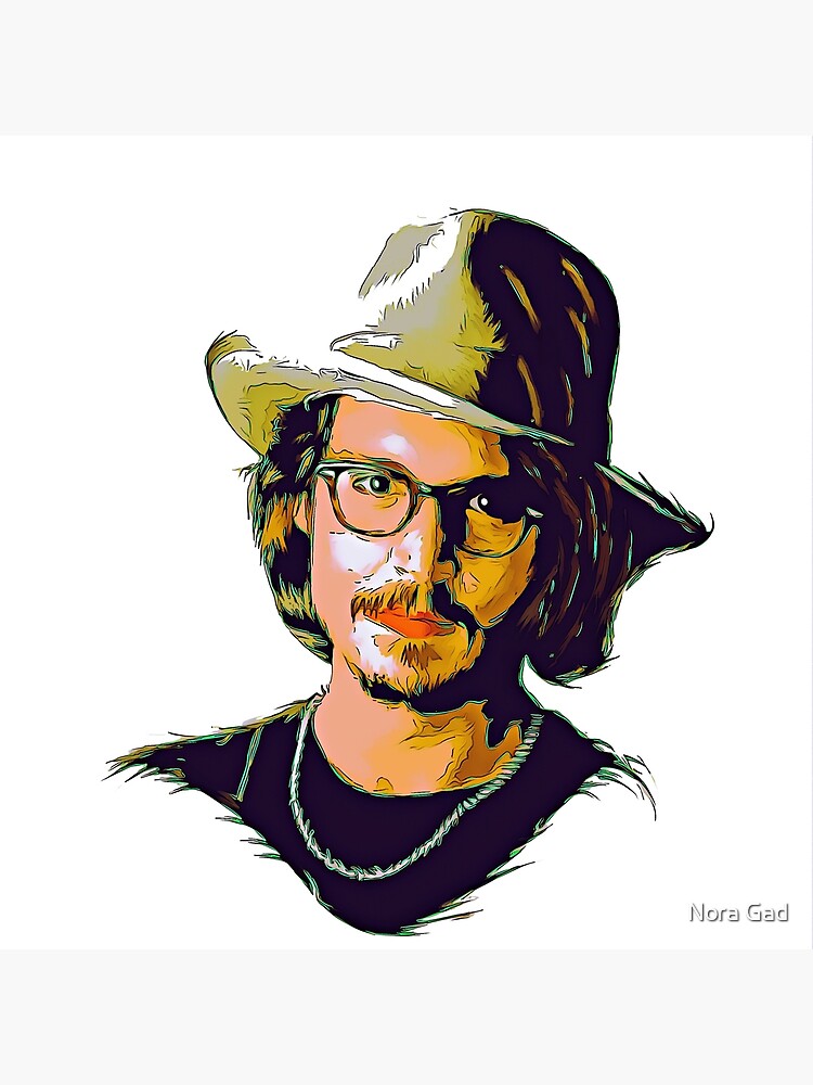 Johnny Depp Vector Art Poster By Noramohammed Redbubble