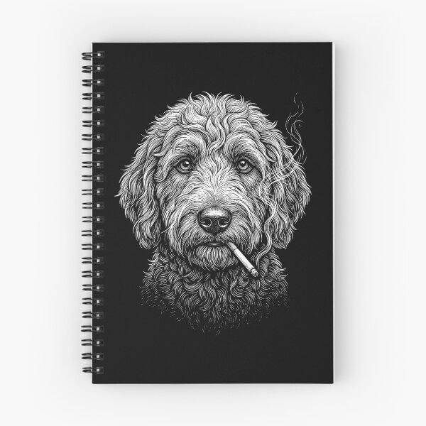 Item preview, Funny Goldendoodle Smoking Meme Dog Owner designed and sold by DoodleTortle.
