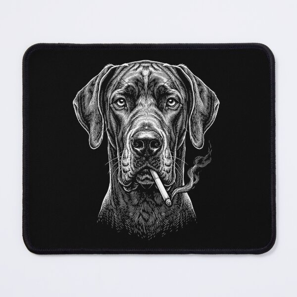 Item preview, Funny Great Dane Smoking Meme Dog Owner designed and sold by DoodleTortle.