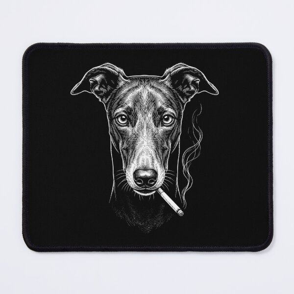 Item preview, Funny Greyhound Smoking Meme Dog Owner designed and sold by DoodleTortle.