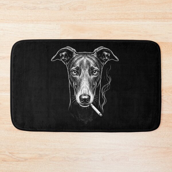 Item preview, Funny Greyhound Smoking Meme Dog Owner designed and sold by DoodleTortle.