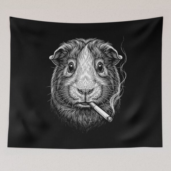 Item preview, Funny Guinea Pig Smoking Meme Animal Lover designed and sold by DoodleTortle.