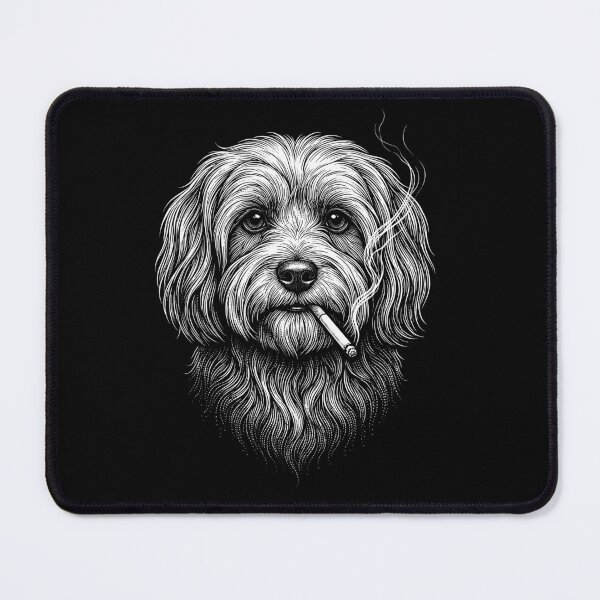 Item preview, Funny Havanese Smoking Meme Dog Owner designed and sold by DoodleTortle.
