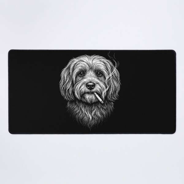 Item preview, Funny Havanese Smoking Meme Dog Owner designed and sold by DoodleTortle.