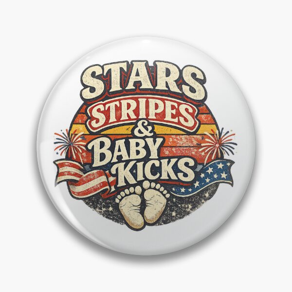 Item preview, Pregnancy 4th of July, Retro Vintage Style designed and sold by graphic-genie.