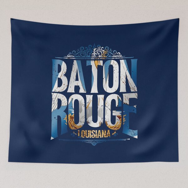 Item preview, Baton Rouge Louisiana State Flag Text designed and sold by LIBERTYMODE.