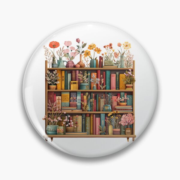 Item preview, Flowers Bookshelf designed and sold by bubblyrainbow.
