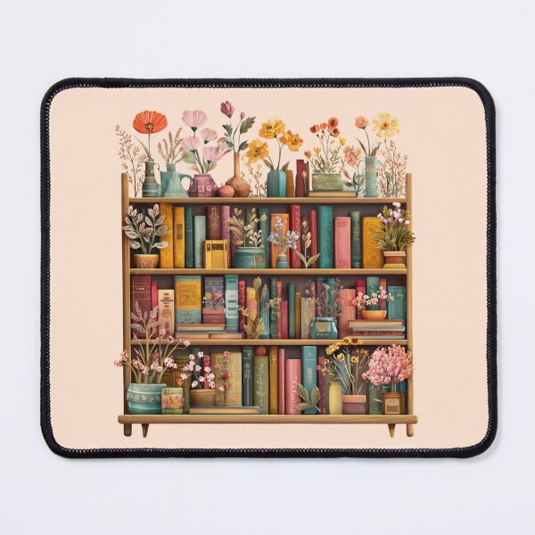 Item preview, Flowers Bookshelf designed and sold by bubblyrainbow.