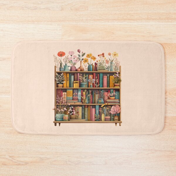 Item preview, Flowers Bookshelf designed and sold by bubblyrainbow.