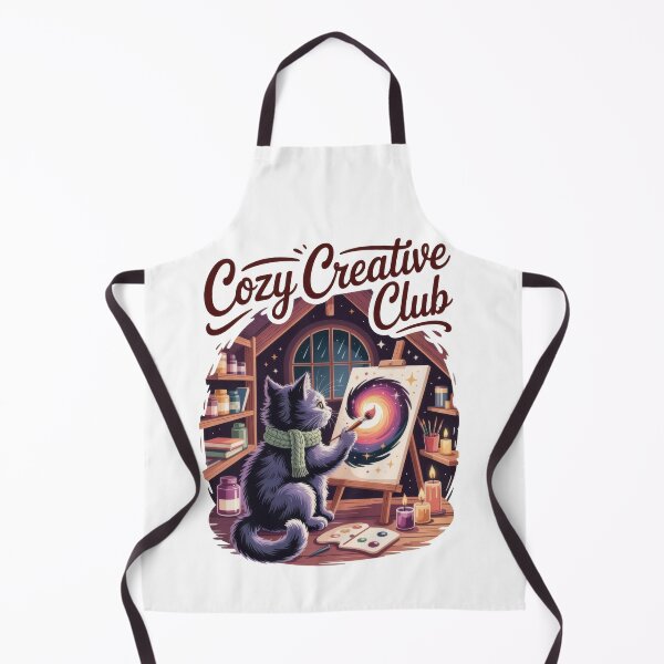 Item preview, Moonlit Cat Artist Studio Cozy Fantasy Painterly Illustration designed and sold by Mahilis.