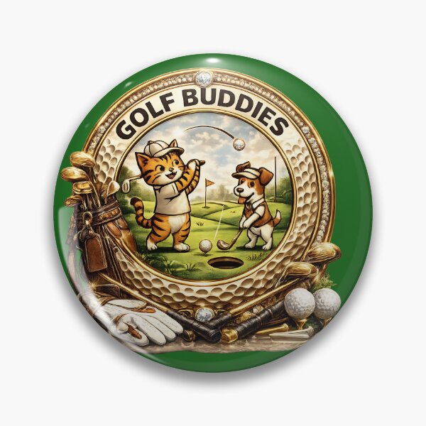 Item preview, Golf Buddies Luxury  Golf Ball Mascot Art designed and sold by digitalbob60.