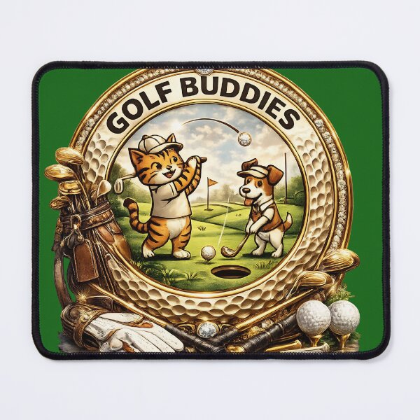 Item preview, Golf Buddies Luxury Golf Ball Mascot Art designed and sold by digitalbob60.