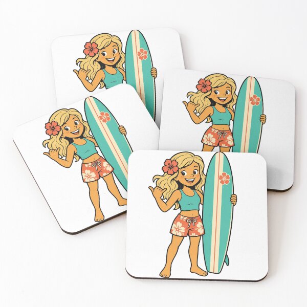 Item preview, Beach Babe Surfer Girl designed and sold by LevelUpReads.