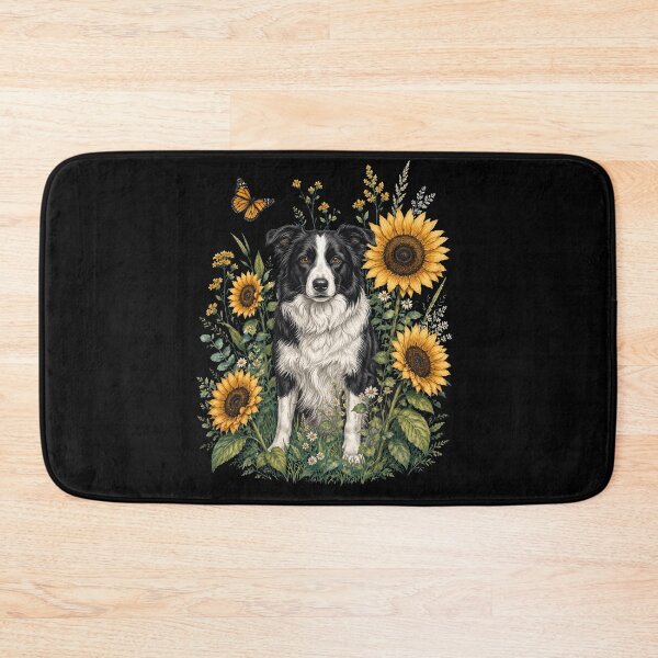 Item preview, Border Collie With Sunflower Cottagecore Art Dog Owner designed and sold by TerryConnells.