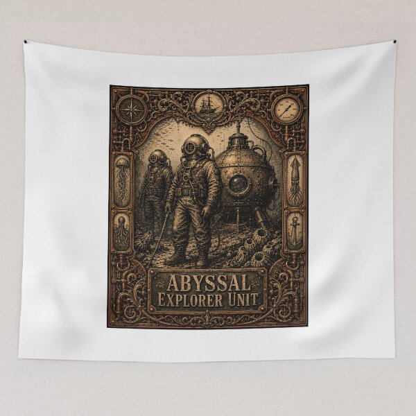 Item preview, Abyssal Explorer Unit Steampunk Deep Sea Vintage designed and sold by chattsuede.
