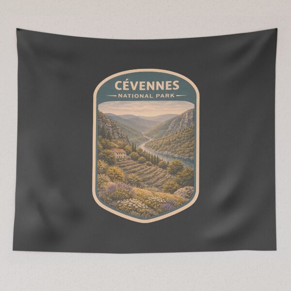 Item preview, Vintage French National Park Prints: Cévennes National Park designed and sold by PinUpPizzazz.