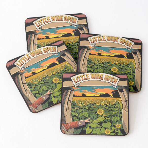 Item preview, Retro Little Wide Open Sunflower Field Van Life Americana designed and sold by TopKult.