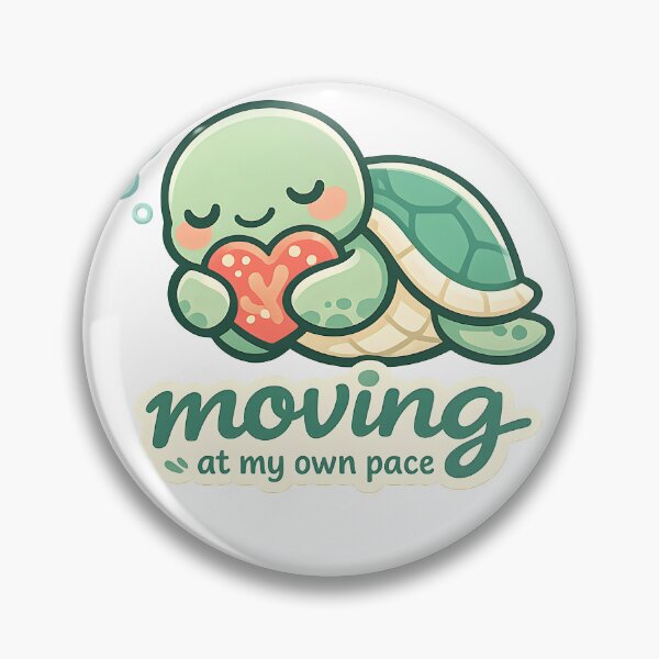 Item preview, Moving at My Own Pace Cute Sea Turtle Design designed and sold by Naviora.