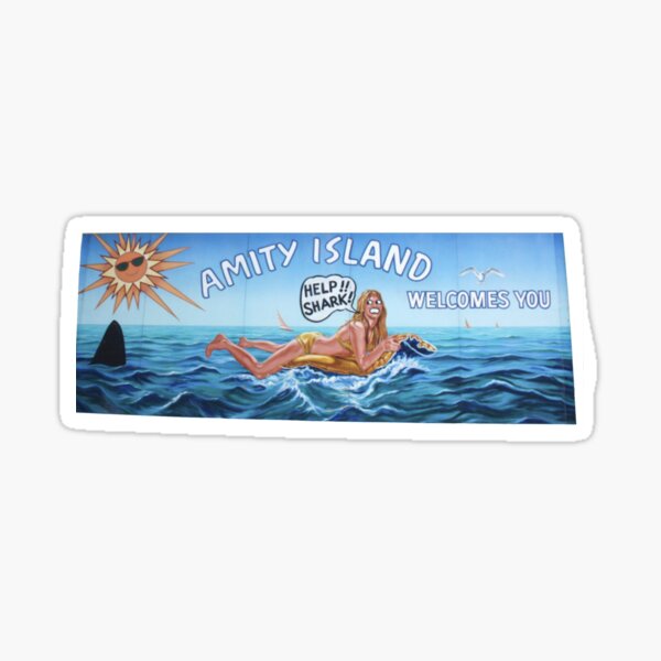 Bienvenue sur Amity Island Sticker