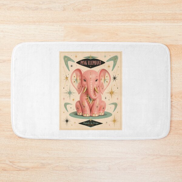 Item preview, Pink Elephant Since 1955 Majestic Retro Decor designed and sold by chattsuede.