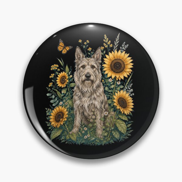 Item preview, Berger Picard With Sunflower Cottagecore Art Dog Owner designed and sold by TerryConnells.