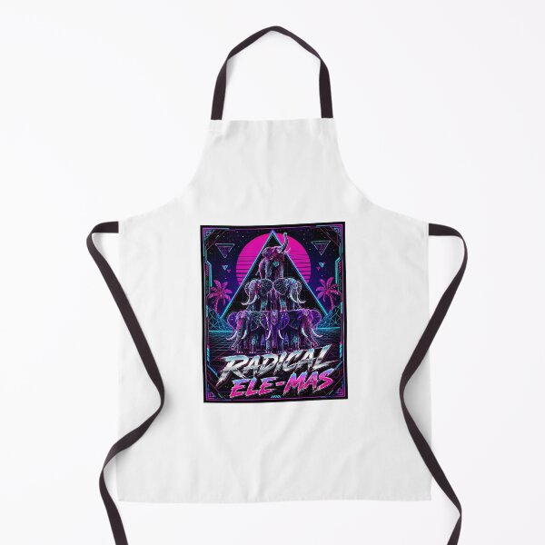 Item preview, Radical Ele-Mas Christmas Synthwave Elephant designed and sold by chattsuede.