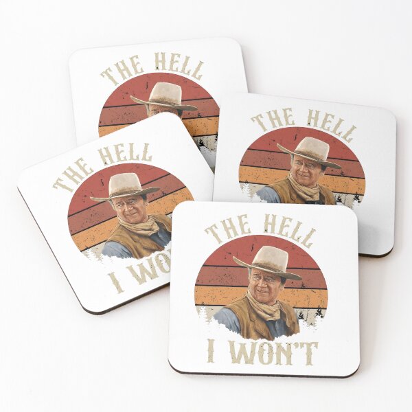 Item preview, The Hell I Won't Vintage - J Wayne Cowboy designed and sold by PearlArtss.
