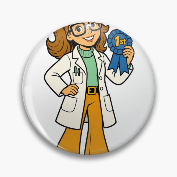 Artikelvorschau, Blue Ribbon Science Girl entworfen und verkauft von LevelUpReads.