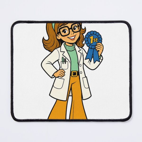 Item preview, Blue Ribbon Science Girl designed and sold by LevelUpReads.