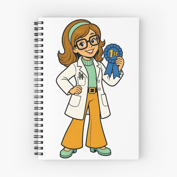 Item preview, Blue Ribbon Science Girl designed and sold by LevelUpReads.