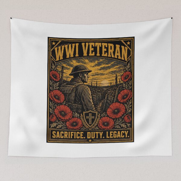 Item preview, WWI Veteran Sacrifice Legacy Remembrance designed and sold by chattsuede.