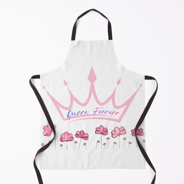 Item preview, Queen Forever Pink Crown Watercolor Flowers Aesthetic Quote designed and sold by byLizedesigns.