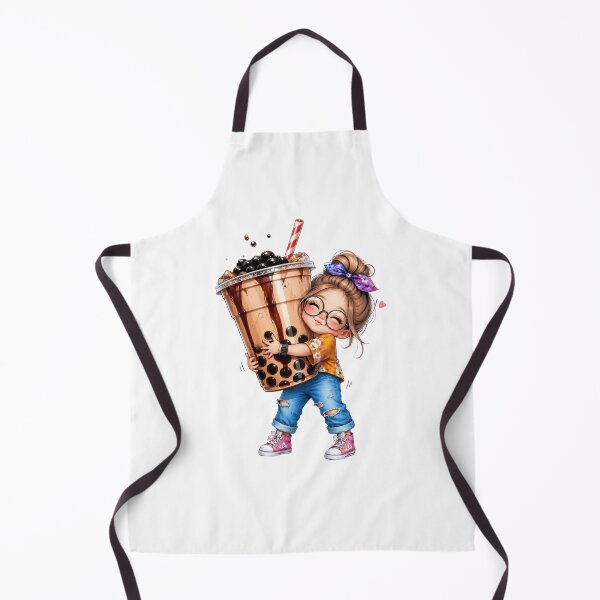 Item preview, Cute Boba Girl Thai Milk Tea Hug - Kawaii Bubble Tea Aesthetic Art designed and sold by Paka Shop.