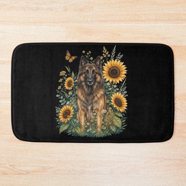 Item preview, Belgian Tervuren With Sunflower Cottagecore Art Dog Owner designed and sold by TerryConnells.