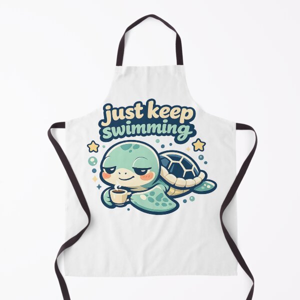 Item preview, Just Keep Swimming Cute Sea Turtle Design designed and sold by Naviora.