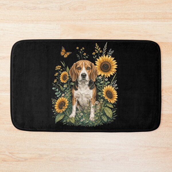 Item preview, Beagle With Sunflower Cottagecore Art Dog Owner designed and sold by TerryConnells.