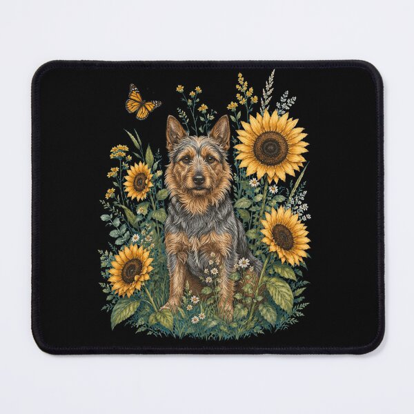 Artikelvorschau, Australischer Terrier mit Sonnenblume Cottagecore-Kunst Hundebesitzer entworfen und verkauft von TerryConnells.