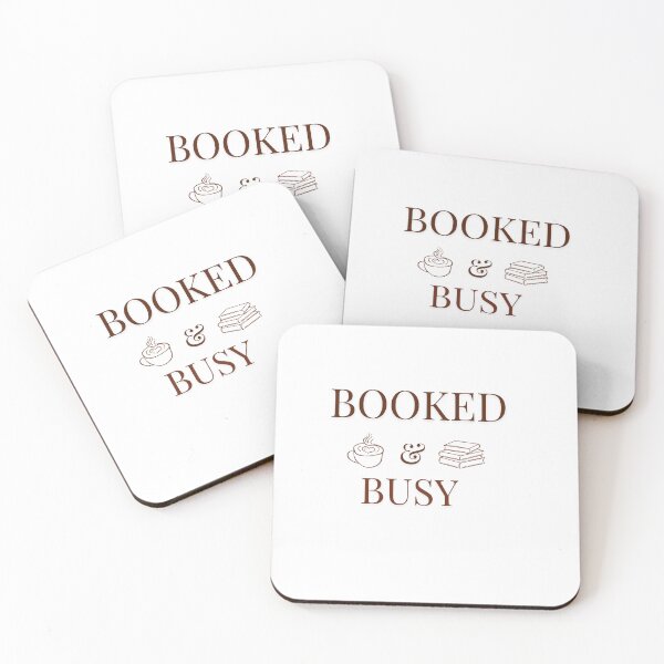 Item preview, Booked & Busy | Cozy Book Lover Coffee & Books Aesthetic designed and sold by AeraArts.