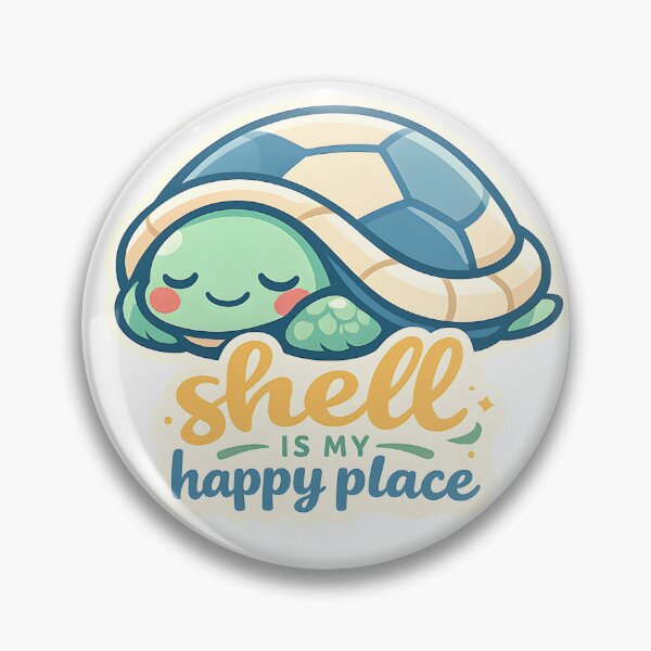 Item preview, Shell Is My Happy Place Cute Turtle Design designed and sold by Naviora.