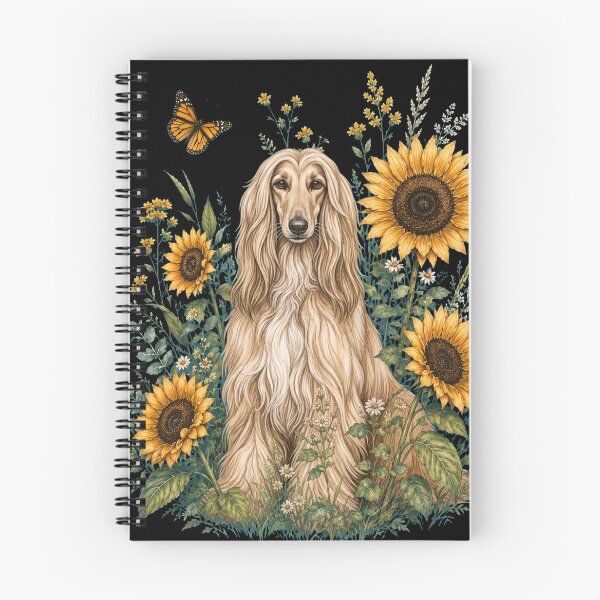 Item preview, Afghan Hound With Sunflower Cottagecore Art Dog Owner designed and sold by TerryConnells.