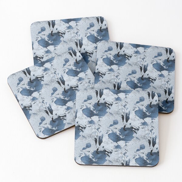 Item preview, Monochromatic Blue Underwater Abstract Pattern designed and sold by Artistestella.